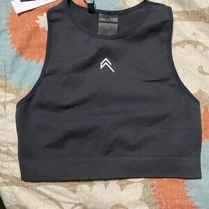 Oner Active Coal Marl Crop Top